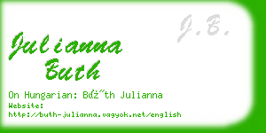 julianna buth business card